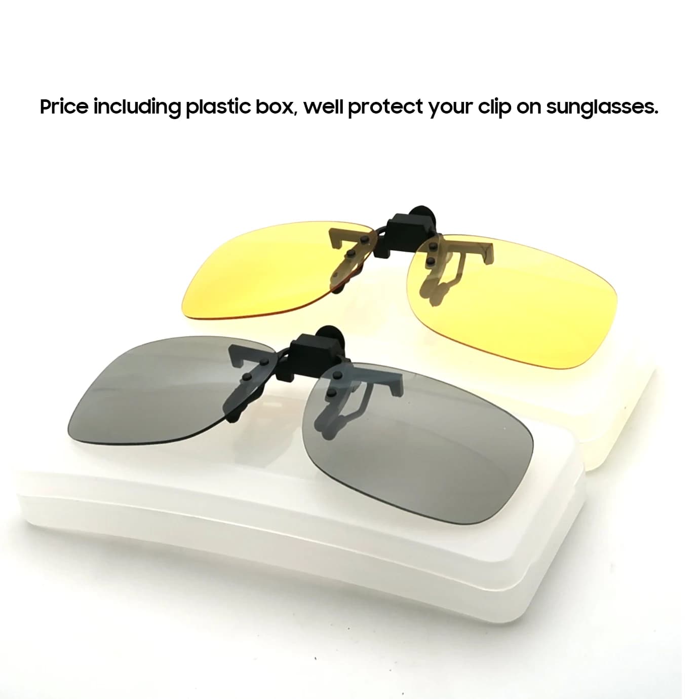ClipVue Polarized Flip-Up Clip-On Sunglasses for Prescription Glasses